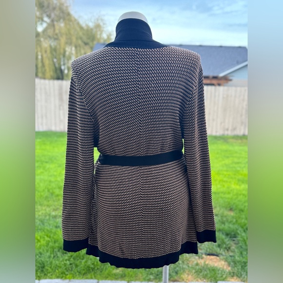 Jones New York Black and Brown Knit Cardigan - Picture 3 of 3
